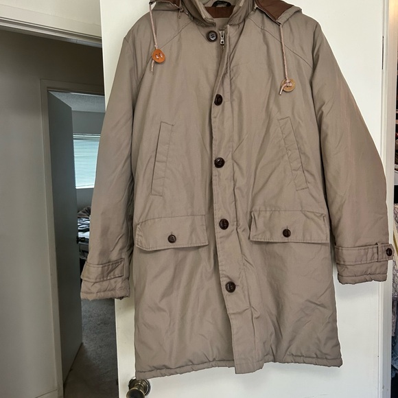 Vintage Field & Stream Gordon and Ferguson Beige Hooded Parka - circa 1960s - Picture 1 of 9